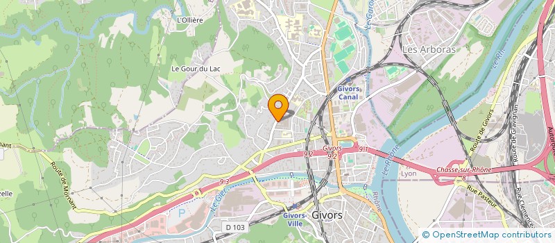 localisation de l'entreprise MONSIEUR HAYRETTIN OZTURK à GIVORS