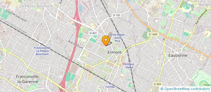 localisation de l'entreprise MONSIEUR HAYTHEM BOUZIDI  ERMONT