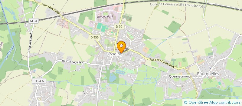 localisation de l'entreprise MONSIEUR HAZEDINE AFRA  CYSOING