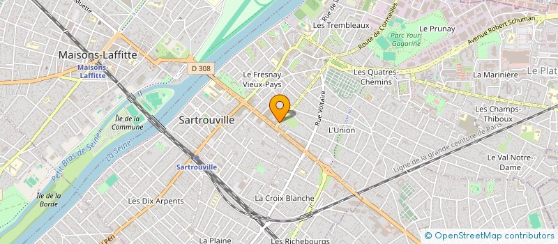 localisation de l'entreprise MONSIEUR HAZEM GHILAIFI  SARTROUVILLE