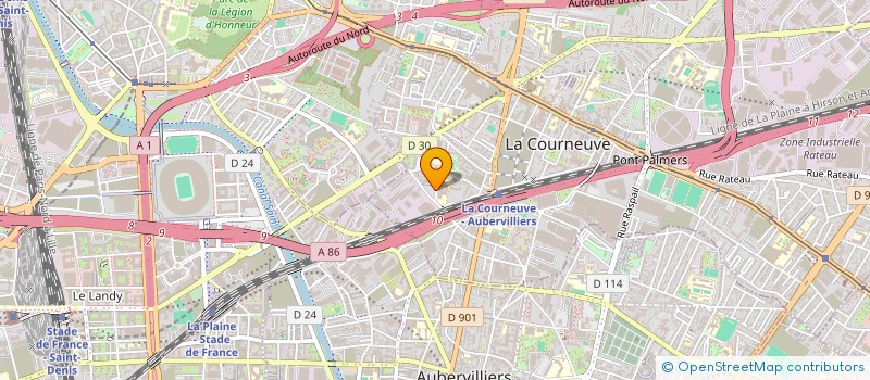 localisation de l'entreprise MONSIEUR HAZRAT SAKHI  LA COURNEUVE