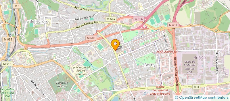 localisation de l'entreprise MONSIEUR HAZRAT WALI HOTAK  METZ