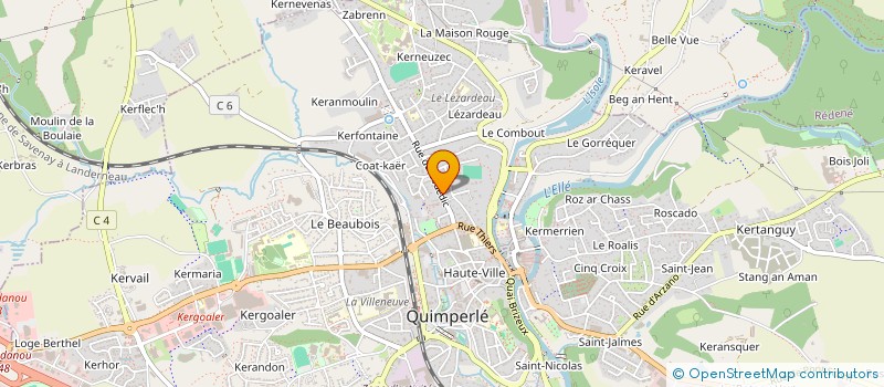 localisation de l'entreprise MONSIEUR HAZRAT ZAKHEL  QUIMPERLE