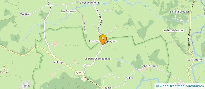 localisation de l'entreprise MONSIEUR HEBERT CHASTAGNIER  FAY-SUR-LIGNON