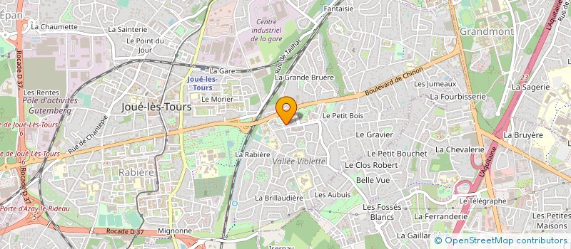 localisation de l'entreprise MONSIEUR HECHAM EL ADRAOUI à JOUE-LES-TOURS