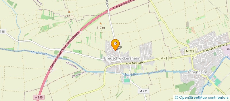 localisation de l'entreprise MONSIEUR HECHMI TLAHIGUE  BREUSCHWICKERSHEIM