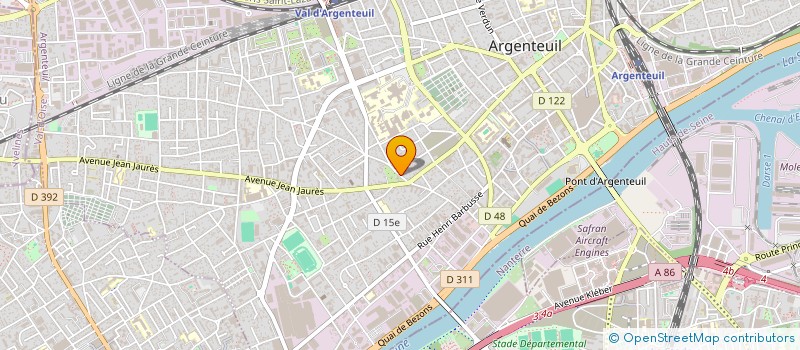 localisation de l'entreprise MONSIEUR HECINE AROUDJ  ARGENTEUIL