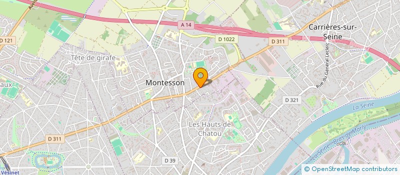 localisation de l'entreprise MONSIEUR HECTOR DUPORT DE RIVOIRE  MONTESSON