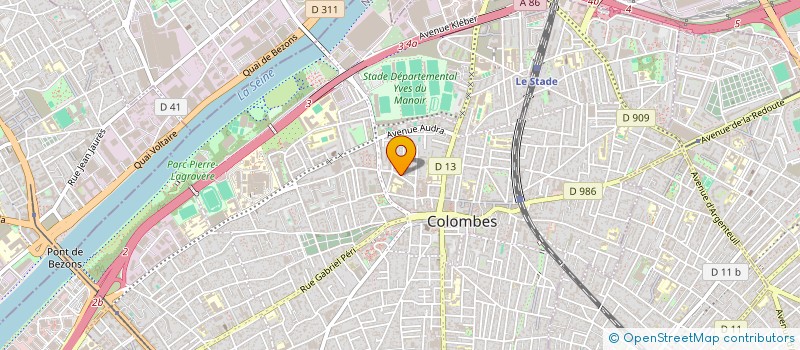 localisation de l'entreprise MONSIEUR HECTOR GREFFE à COLOMBES