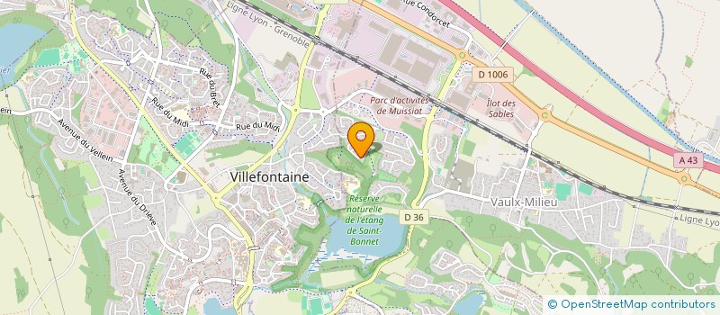 localisation de l'entreprise MONSIEUR HEDDI OUADAH  VAULX-MILIEU