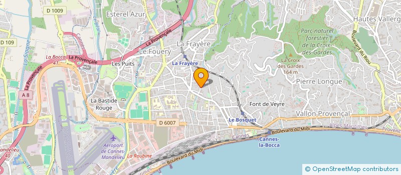 localisation de l'entreprise MONSIEUR HEDDY BADAOUI à CANNES