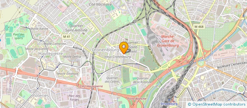 localisation de l'entreprise MONSIEUR HEDDY BOURAFA à STRASBOURG