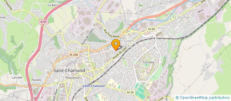 localisation de l'entreprise MONSIEUR HEDEM HARIZI à SAINT-CHAMOND