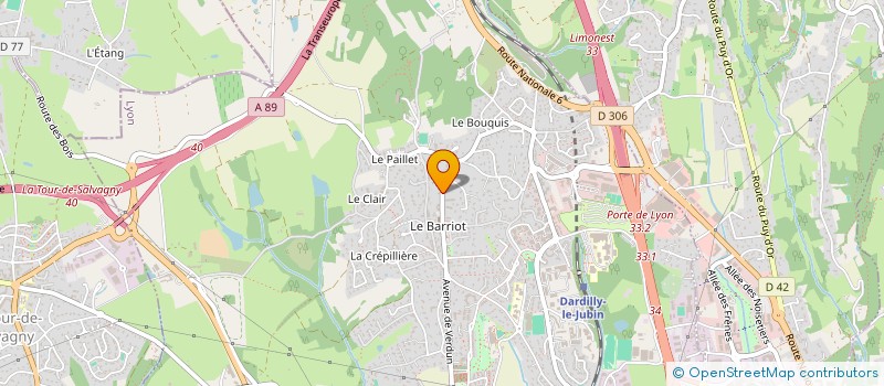 localisation de l'entreprise MONSIEUR HEDEN RAFFIN  DARDILLY