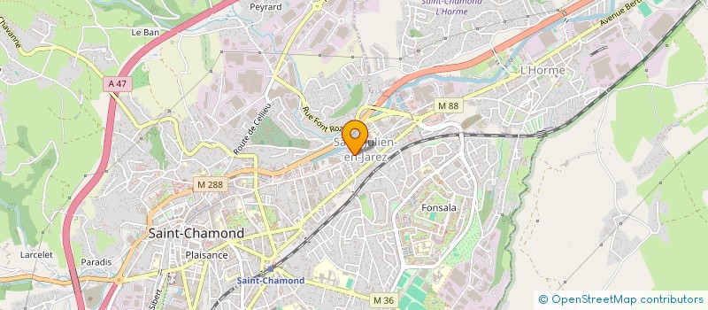 localisation de l'entreprise MONSIEUR HEDI AMAOUCHE  SAINT-CHAMOND