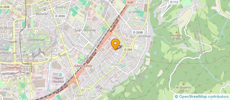 localisation de l'entreprise MONSIEUR HEDI BATTI  SAINT-MARTIN-D'HERES