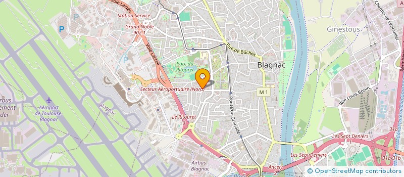 localisation de l'entreprise MONSIEUR HEDI BEN MAKLOUF  BLAGNAC