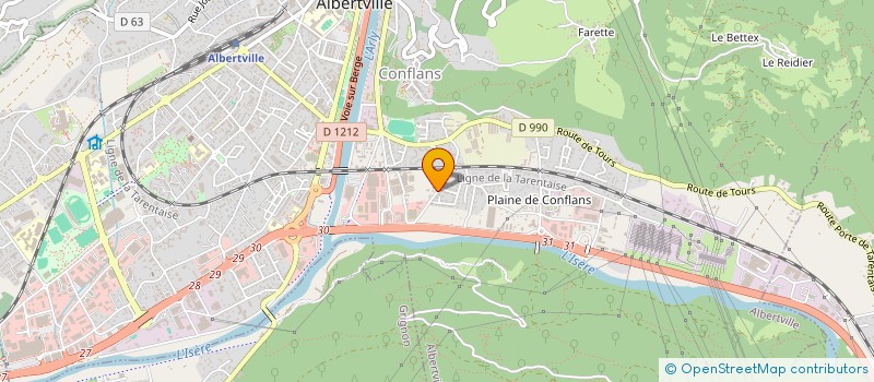 localisation de l'entreprise MONSIEUR HEDI CHOUAIB à ALBERTVILLE