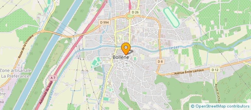 localisation de l'entreprise MONSIEUR HEDI HAFI  BOLLENE