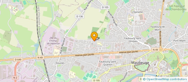 localisation de l'entreprise MONSIEUR HEDI HEDDADJI  MAUBEUGE