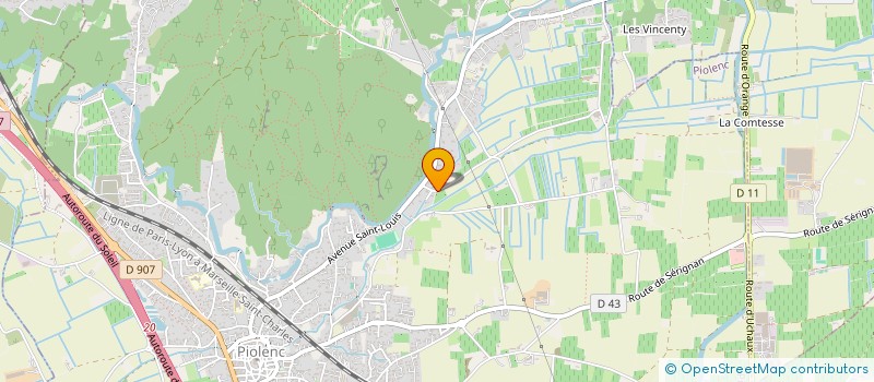 localisation de l'entreprise MONSIEUR HEDI MAHJOUB  PIOLENC