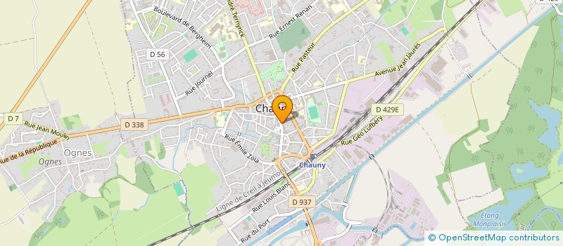 localisation de l'entreprise MONSIEUR HEDI MEKACHER  CHAUNY