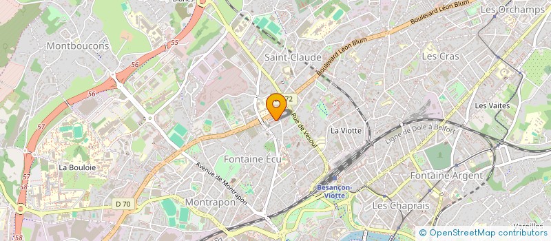 localisation de l'entreprise MONSIEUR HEDI REKIK  BESANCON