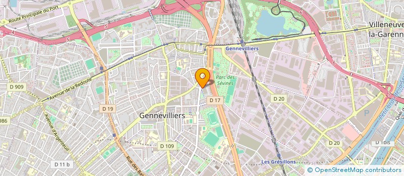 localisation de l'entreprise MONSIEUR HEDI SALHI  GENNEVILLIERS