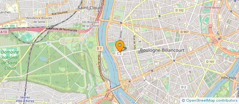 localisation de l'entreprise MONSIEUR HEDI SARRAZIN  BOULOGNE-BILLANCOURT