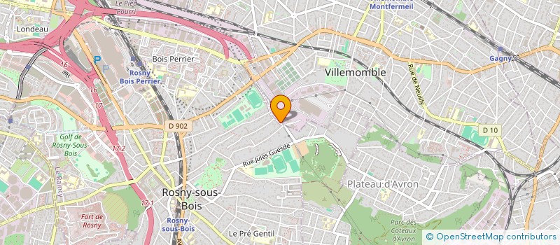 localisation de l'entreprise MONSIEUR HEDINE KEZZOULI à ROSNY SOUS BOIS