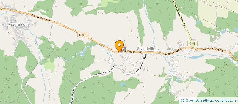 localisation de l'entreprise MONSIEUR HEDY BERGER  GRANDVILLERS