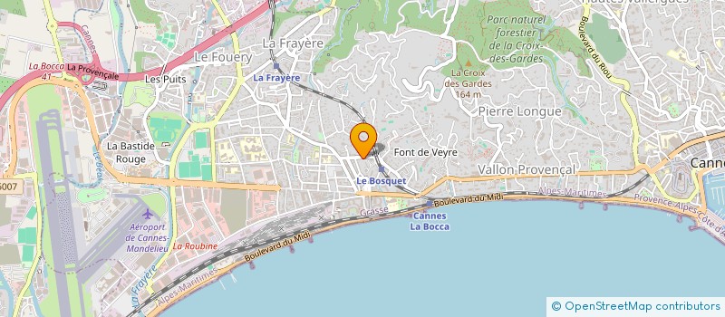 localisation de l'entreprise MONSIEUR HEGEL TAVARES DA SIL à CANNES