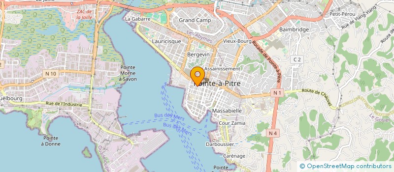 localisation de l'entreprise MONSIEUR HEGESIPPE IBENE à POINTE-A-PITRE