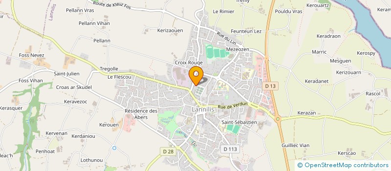 localisation de l'entreprise MONSIEUR HEIARII AMO  LANNILIS