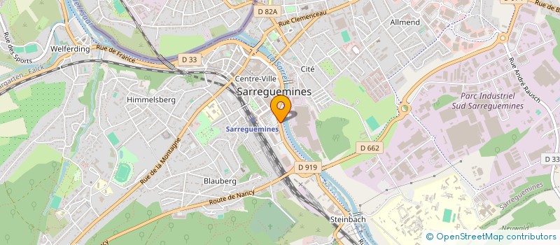 localisation de l'entreprise MONSIEUR HEINRICH WIROTIUS à SARREGUEMINES