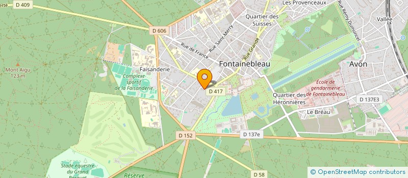 localisation de l'entreprise MONSIEUR HEINZ THANHEISER à FONTAINEBLEAU