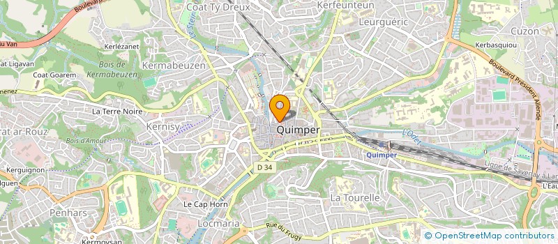 localisation de l'entreprise MONSIEUR HEKMATULLAH SAFI  QUIMPER