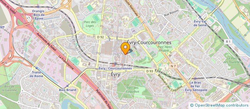 localisation de l'entreprise MONSIEUR HELADJI DIALLO à EVRY-COURCOURONNES