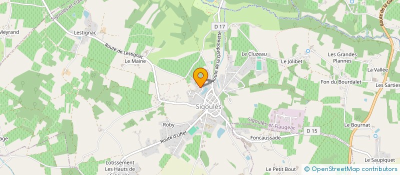 localisation de l'entreprise MONSIEUR HELDER BERNARDO CARREGA  SAINT AULAYE-PUYMANGOU