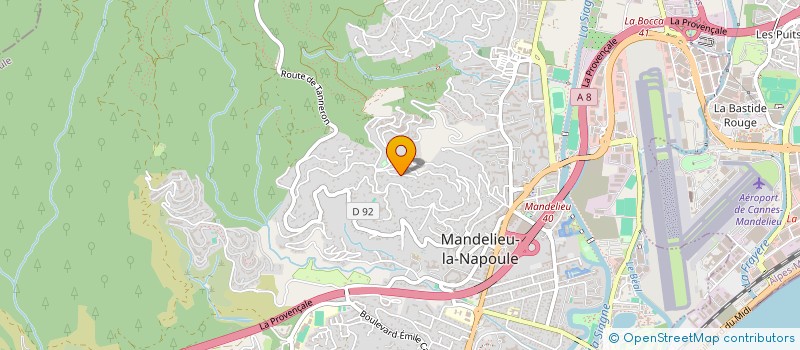 localisation de l'entreprise MONSIEUR HELDER DA SILVA MENDES à MANDELIEU-LA-NAPOULE
