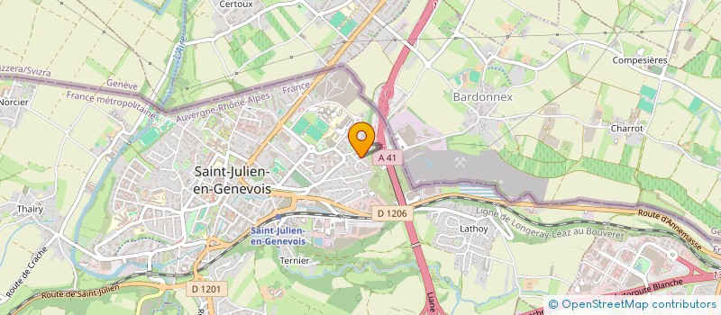 localisation de l'entreprise MONSIEUR HELDER DIAZ  SAINT-JULIEN-EN-GENEVOIS