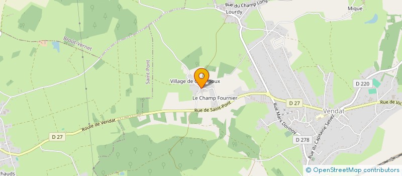 localisation de l'entreprise MONSIEUR HELDER DOS SANTOS VALENCA  VENDAT