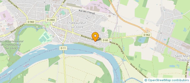 localisation de l'entreprise MONSIEUR HELDER FERREIRA à CHATEAUNEUF-SUR-LOIRE