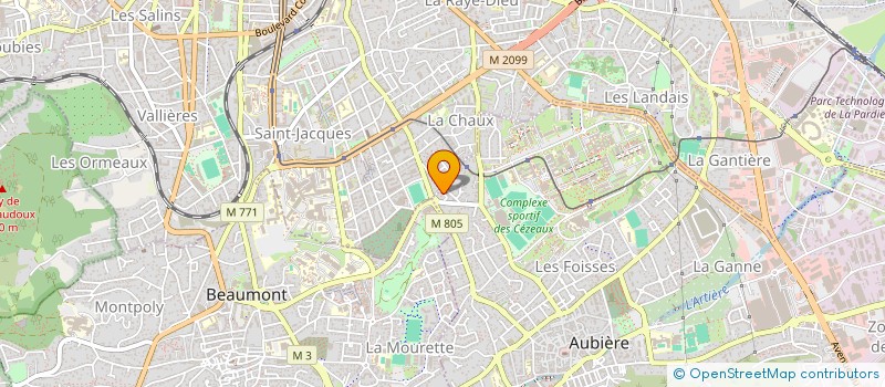 localisation de l'entreprise MONSIEUR HELDER GOMES MARQUES  AUBIERE