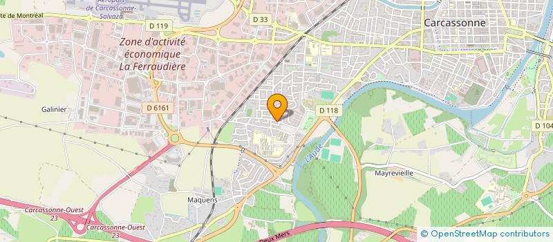 localisation de l'entreprise MONSIEUR HELDER MABOTA  CARCASSONNE