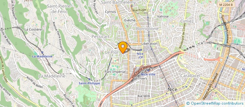 localisation de l'entreprise MONSIEUR HELDER RIBEIRO DA SILVA à NICE