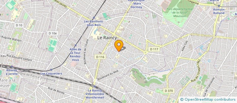 localisation de l'entreprise MONSIEUR HELDER RODRIGUES à LE RAINCY