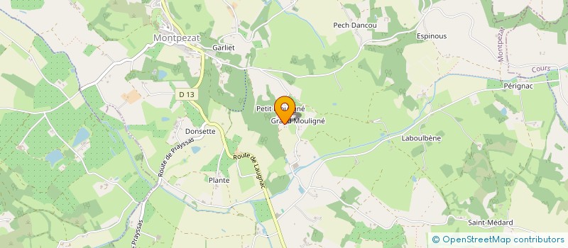 localisation de l'entreprise MONSIEUR HELEIN PIERRE DUPLESSIS KERGOMARD  MONTPEZAT