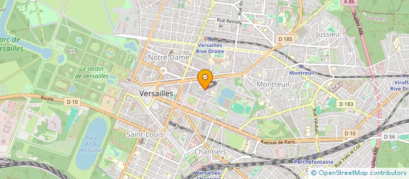 localisation de l'entreprise MONSIEUR HELENE BOULY à VERSAILLES