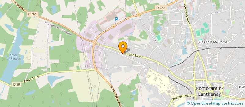 localisation de l'entreprise MONSIEUR HELENO JULIAN  ROMORANTIN-LANTHENAY